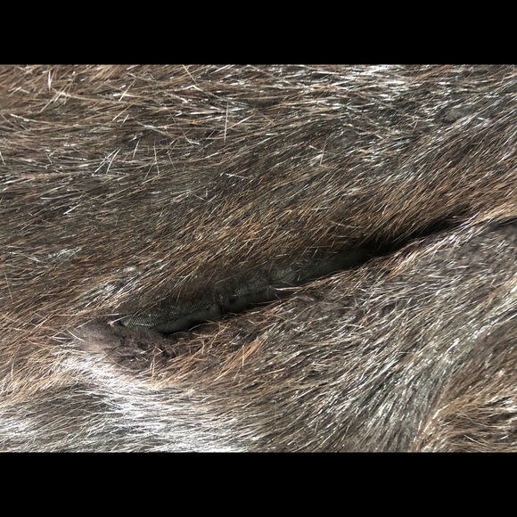 Real Long, extraordinary, fur fox and nutria coat, Size L , like new - Picture 7 of 14